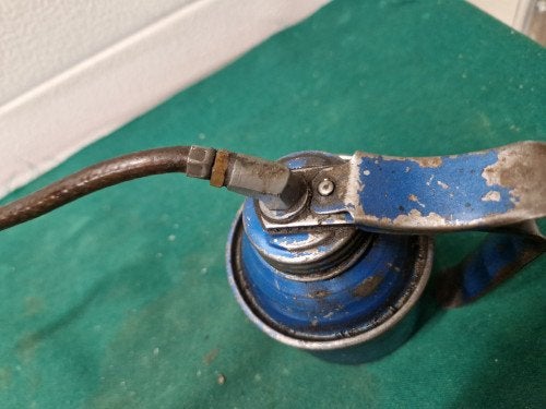 oliepot blauw, Ophalen of Verzenden, 'T Olde Gre-j, Info@toldegrej.nl, Endepoelstraat 20f Didam