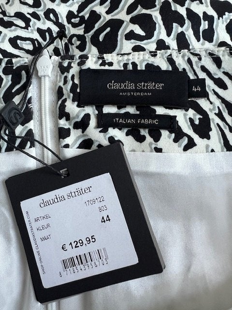 NIEUW Claudia Strater rok leo zwart wit grijs 44, Verzenden, Maat 42/44 (L), Nieuw, Knielengte