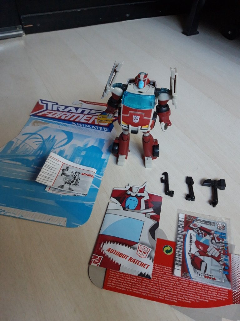 Transformers Animated Deluxe Class Ratchet, Verzamelen, Transformers, Overige generaties, Verzenden, Zo goed als nieuw, Autobots