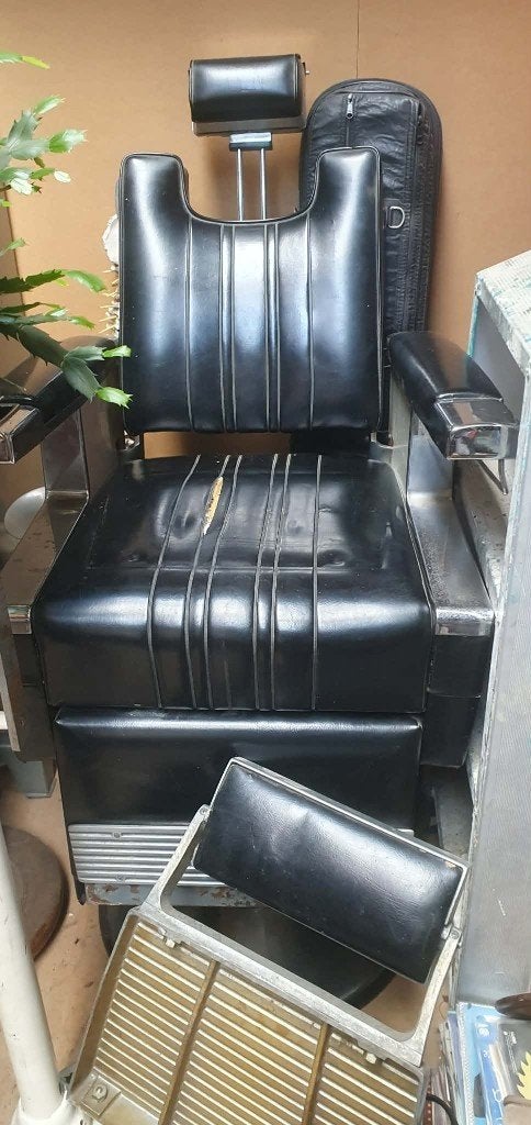 Authentieke vintage Takara Belmont kappersstoel, Antiek en Kunst, Ophalen