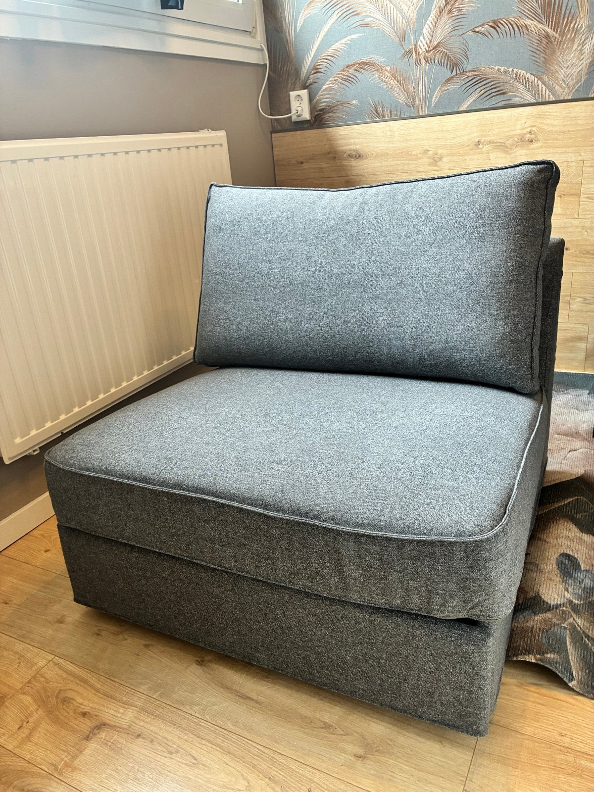 stoelhoes slaapbank ikea kivik, Ophalen, Eenpersoons, 75 tot 100 cm, Zo goed als nieuw