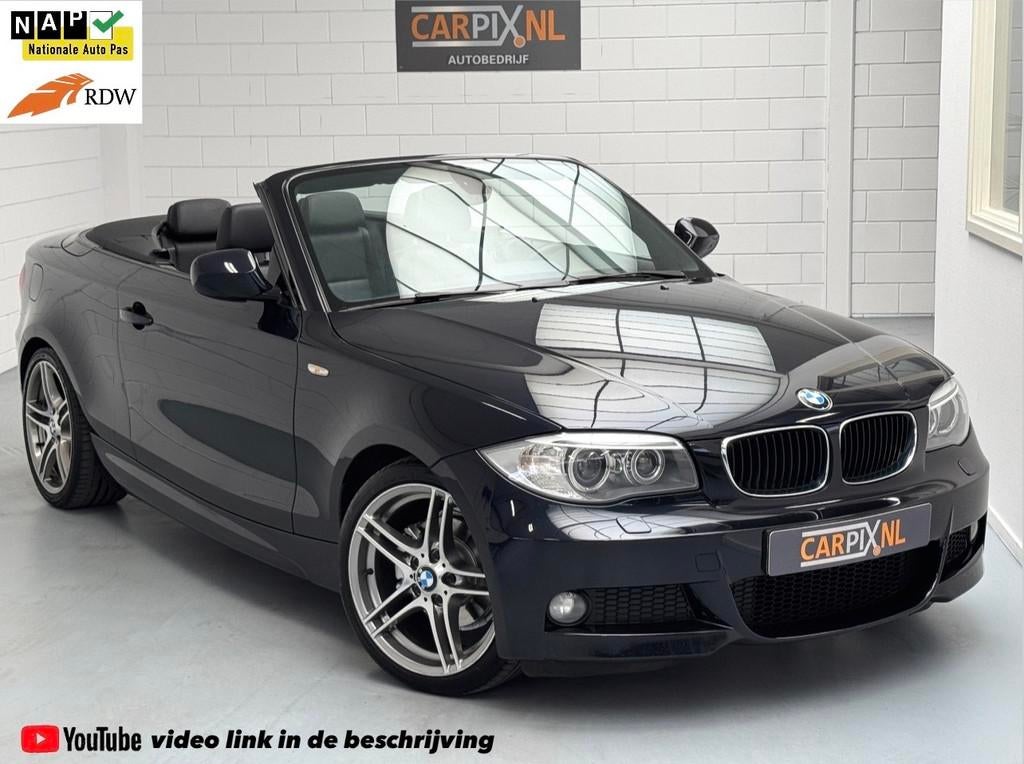 BMW 1 Serie Cabrio 118i M Sport Edition 2013 NL-auto, 18", Auto's, Euro 5, Achterwielaandrijving, Zwart, Cabriolet