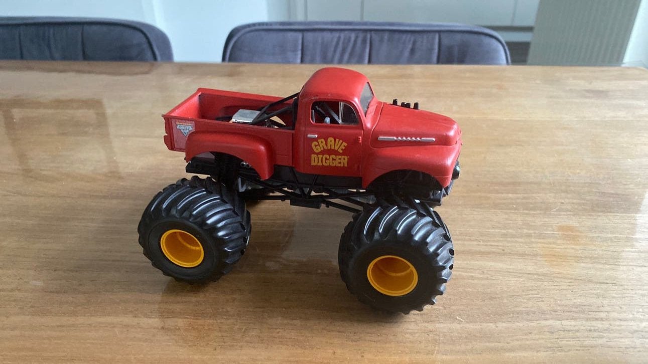 Monster Jam Grave Digger Speelgoedauto, Ophalen of Verzenden, Gebruikt