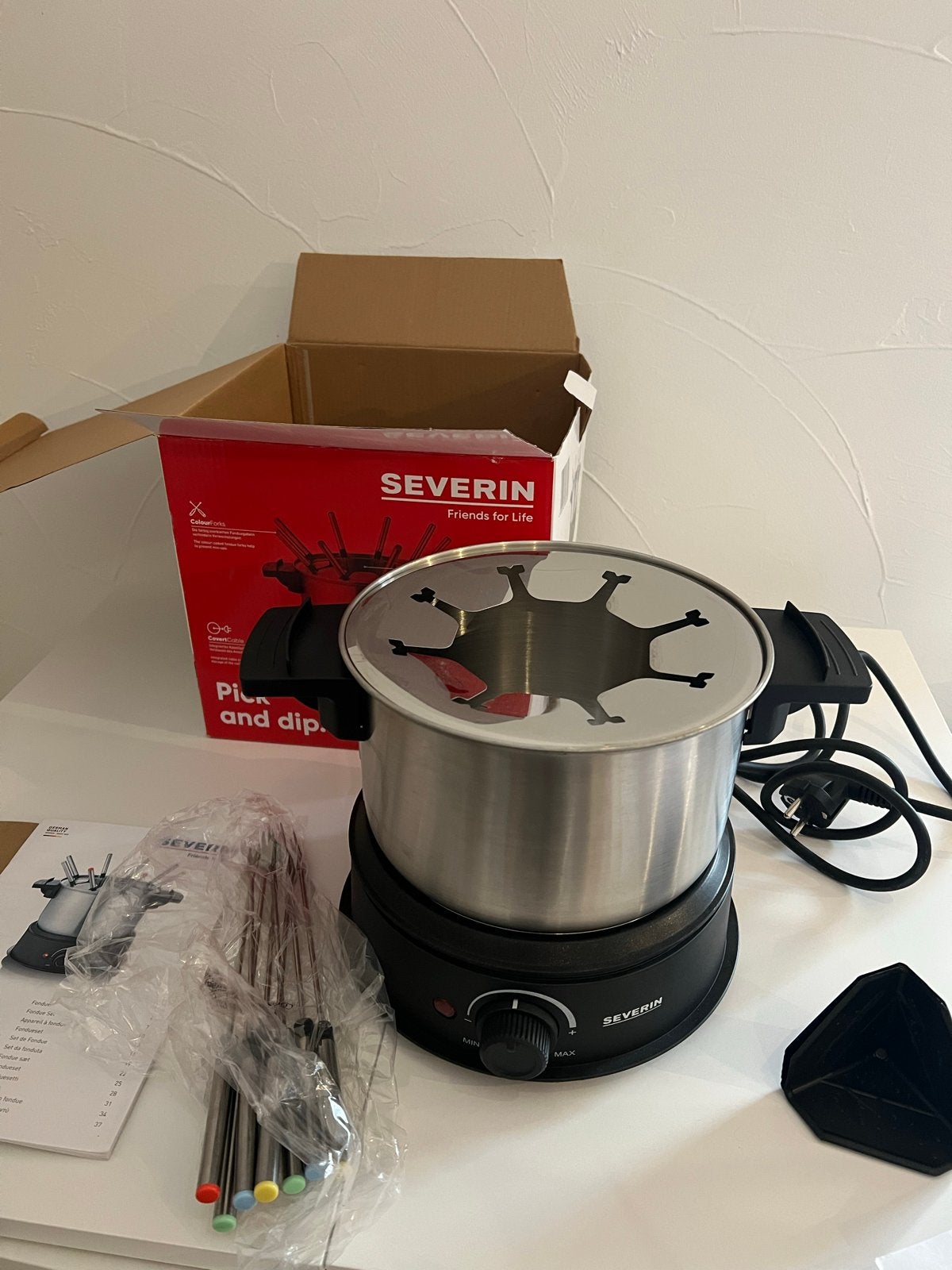 Severin Fondue Set FO 2470 - Nieuw in doos, Ophalen of Verzenden, Nieuw, Elektrisch, Fondueset