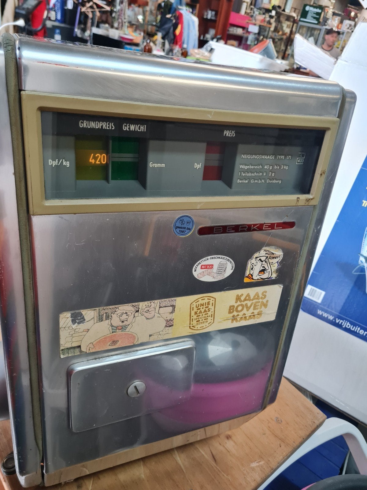 Vintage Berkel Weegschaal Type 171 - Max 3 kg, Ophalen, Precisieweegschaal, Gebruikt, Onbekend