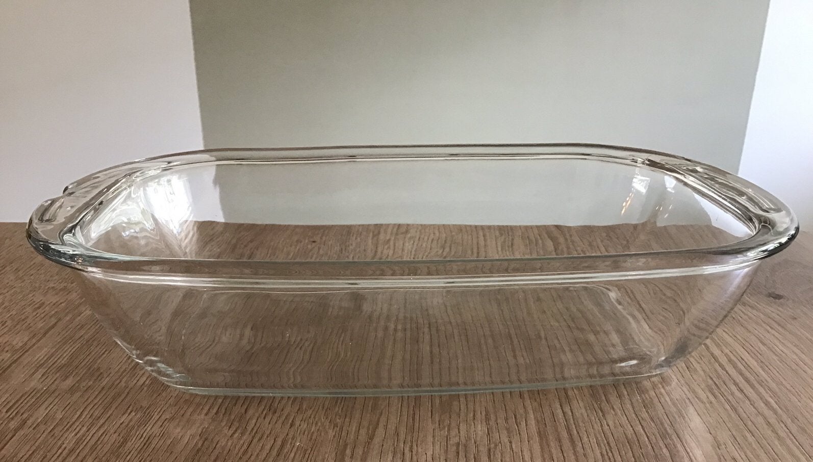 Glazen ovale ovenschaal 29x 18 cm, Overige typen, Ophalen of Verzenden, Nieuw, Glas