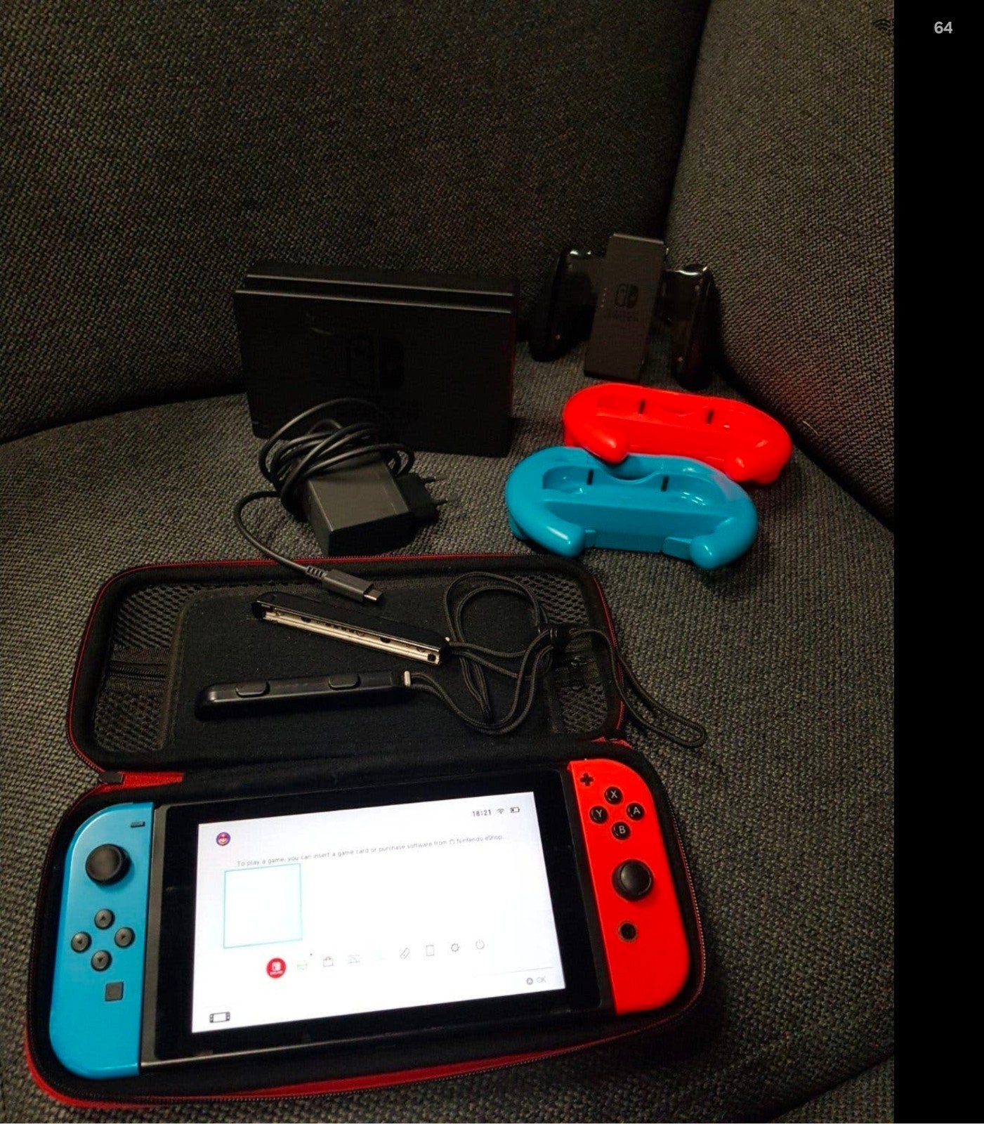 Nintendo Switch Original met 2 controllers en accessoires, Ophalen of Verzenden, Zo goed als nieuw, Met 2 controllers, Switch Original