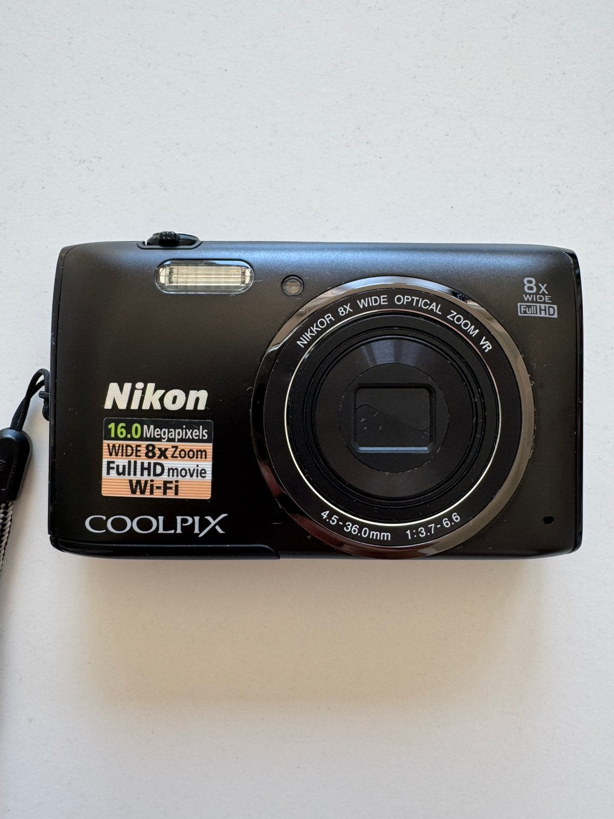 Nikon Coolpix S5300 Compactcamera (16MP, 8x Zoom, Wi-Fi), Oplader, 16 megapixels, Ophalen of Verzenden, Zo goed als nieuw