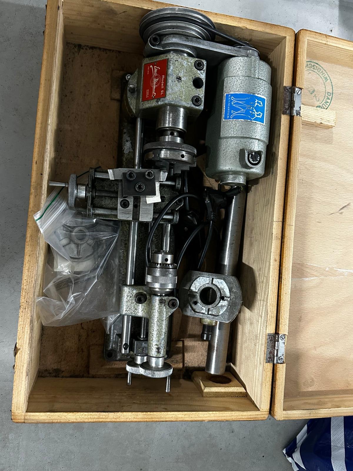 Vintage EMCO Unimat SL mini-draaibank, SL – Mod II – Austria, Ophalen of Verzenden, Metaaldraaibank