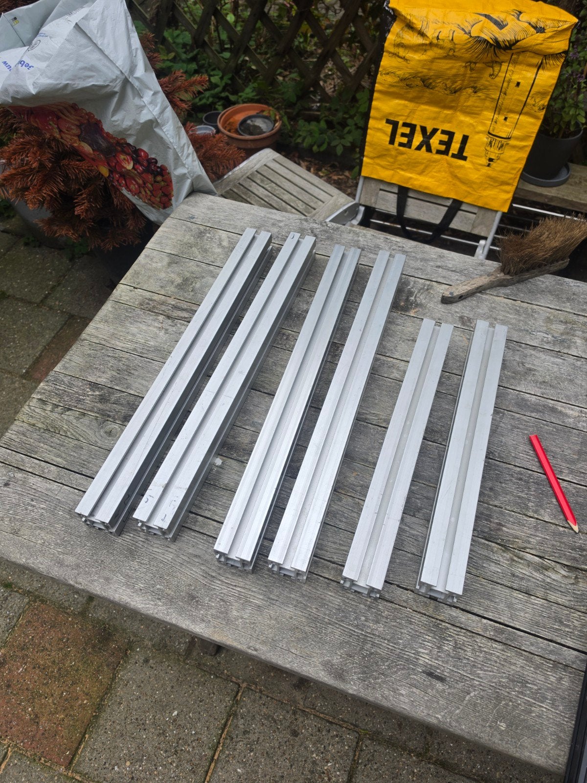 Zware 5050 profielen met hoekstukken, Gebruikt, Overige typen, Ophalen of Verzenden, 50 mm of meer