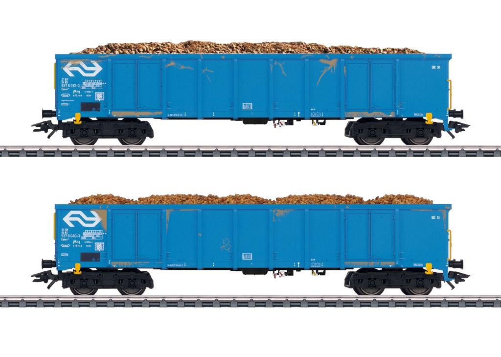 : Märklin 47193 – Set 2x NS Hogeboordwagens "Suikerbieten" –, Ophalen, Wisselstroom, NS, Märklin