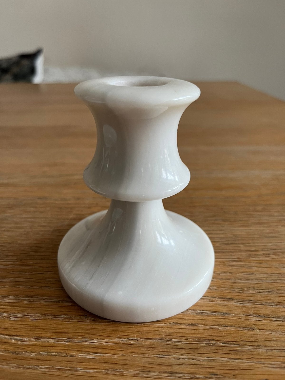 Kaarsenstandaard kandelaar marmer 8,5cm, Ophalen of Verzenden, Overige materialen