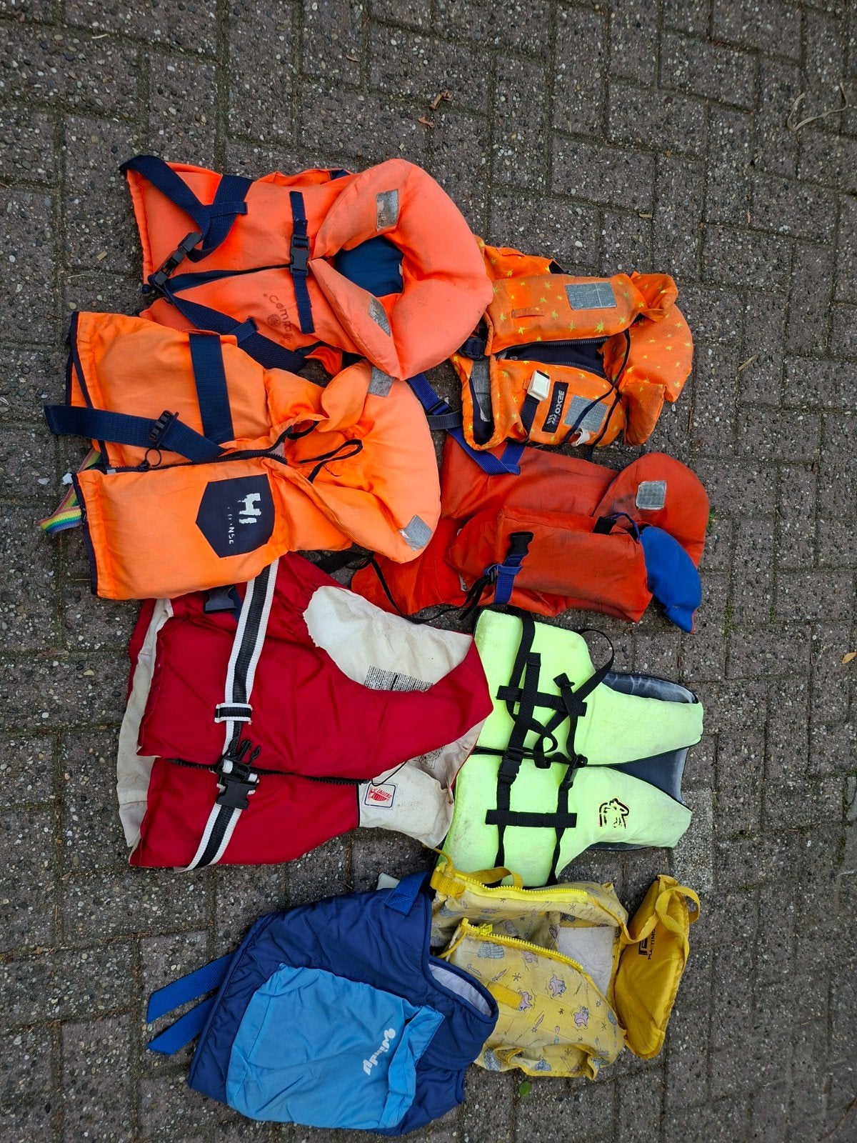 Zwemvesten voor kleine kinderen en volwassenen (S/M), Watersport en Boten, Ophalen, Gebruikt, Kind, Reddingsvest of Zwemvest