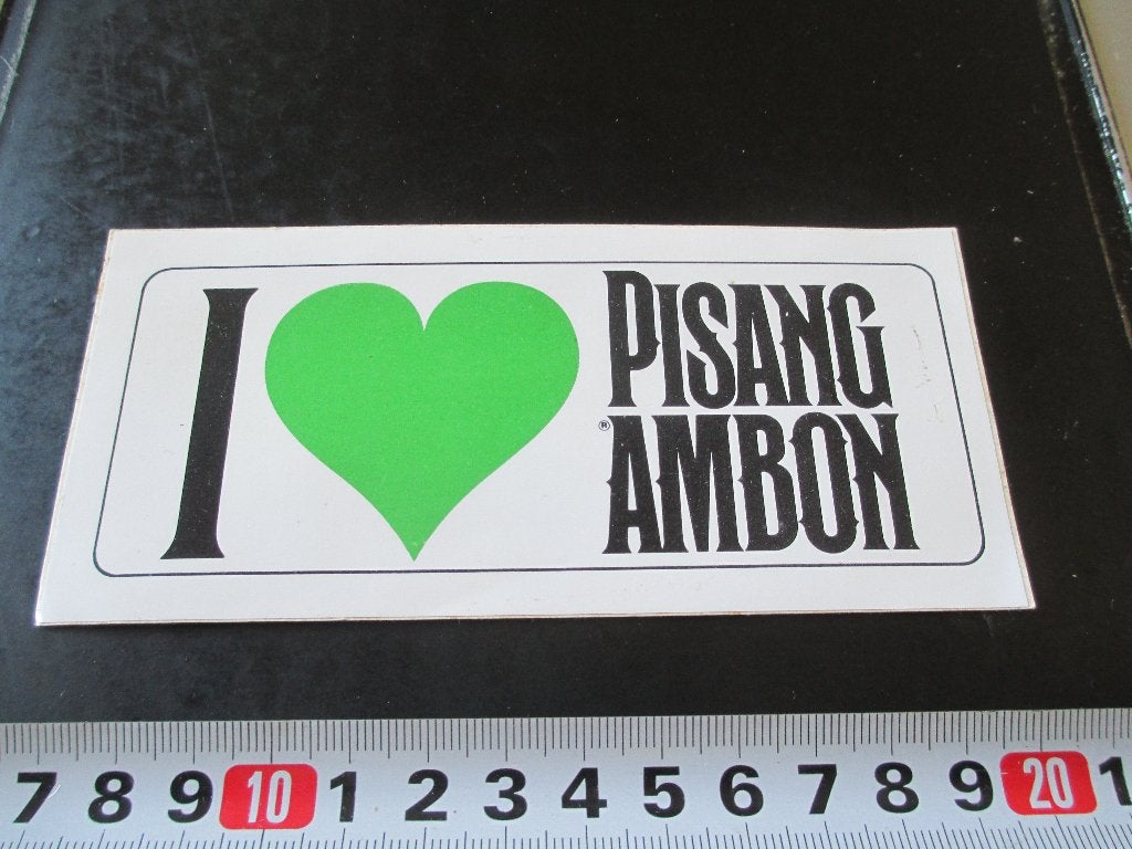sticker I LOVE PISANG AMBON *, Ophalen, Zo goed als nieuw