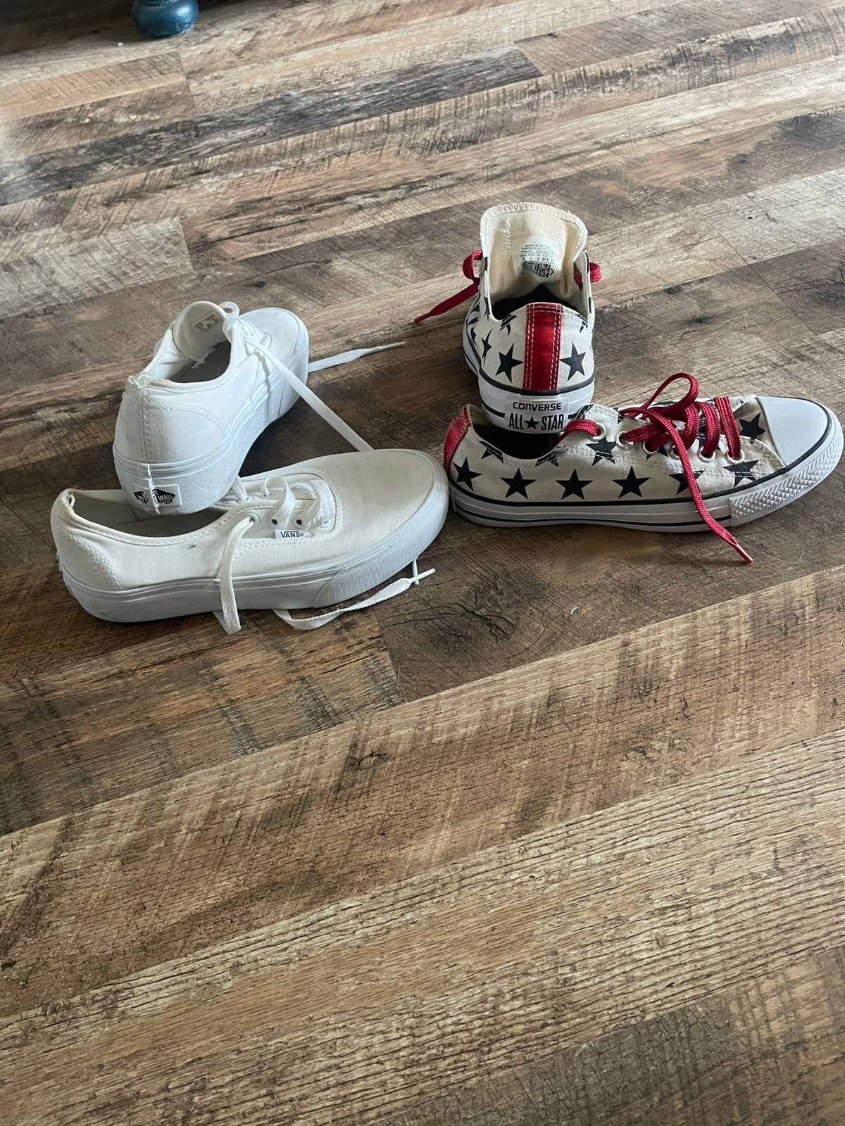 Originele Converse All Stars en Vans mt 38, Ophalen, Zo goed als nieuw, Wit, Sneakers of Gympen