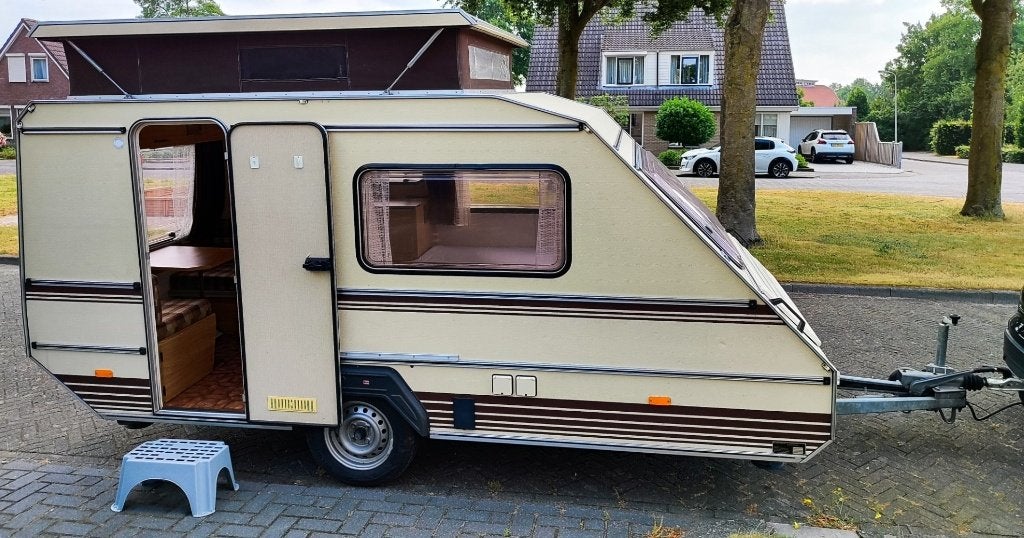 Kip KK400 caravan 1984, 2 aparte bedden, Rondzit, Schokbreker, Kip
