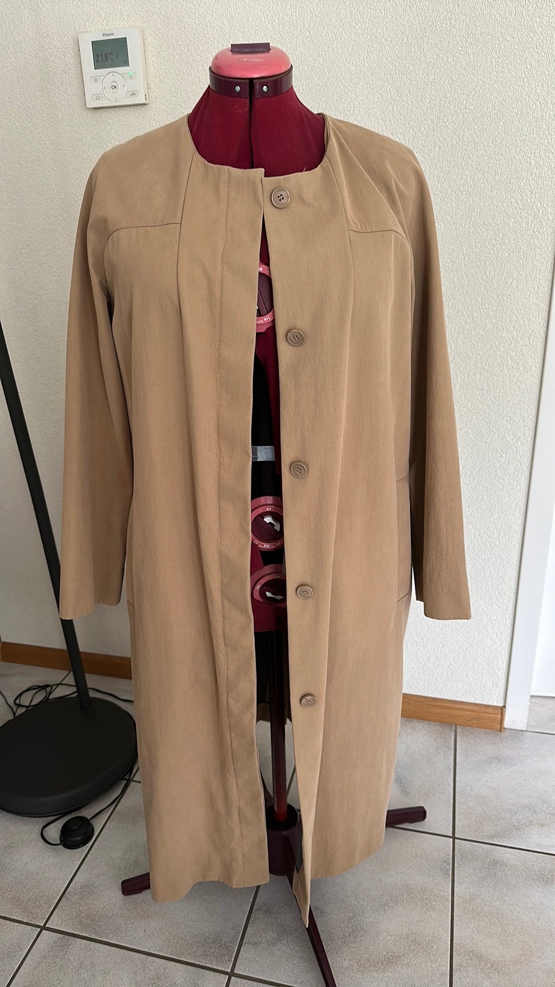 Lange jas COS maat 44, Kleding | Dames, Ophalen of Verzenden, Gedragen, Maat 42/44 (L), Bruin