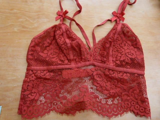 Rode toop topje BH maat XS Hunkemöller, Hunkemöller, Verzenden, Rood, BH