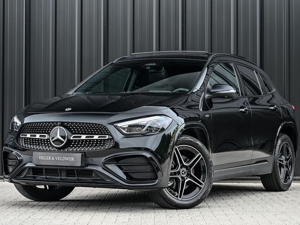 Mercedes-Benz GLA 250 e Business Solution AMG | Panorama dak, 4 cilinders, Leder en Stof, Zwart, Bedrijf