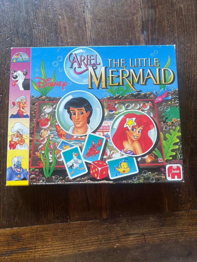 Disney Ariël De Kleine Zeemeermin Bordspel Jaren '90, Ophalen of Verzenden, Zo goed als nieuw