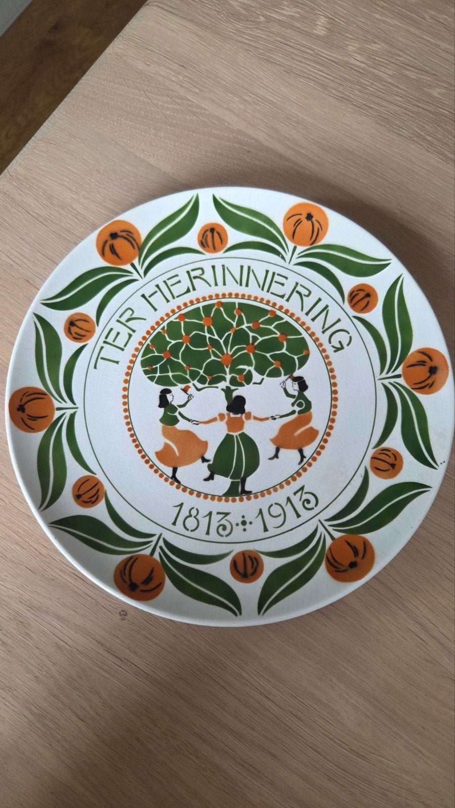 Antiek Herinneringsbord 1813 - 1913 | 100 jaar Onafhankelijk, Antiek en Kunst, Ophalen of Verzenden
