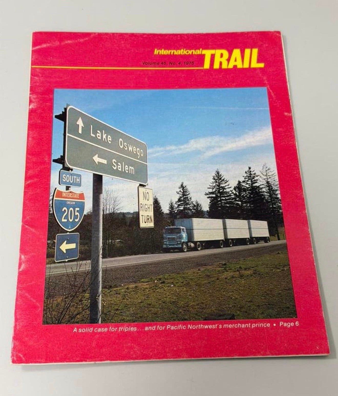 Vintage International Trail Magazine 1975 Trucks tijdschrift, Ophalen of Verzenden, 1960 tot 1980, Tijdschrift