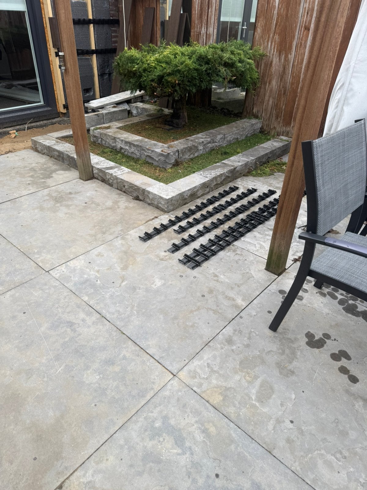 Belgisch hardsteen 100 x 100 plusminus 40 m2, Ophalen, Gebruikt, Natuursteen, Terrastegels