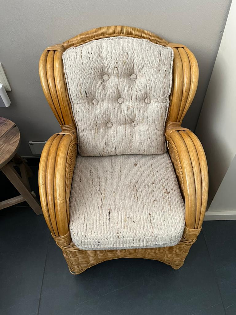 Kinderstoeltje rotan, Kinderen en Baby's, Kinderstoelen, Ophalen, Zo goed als nieuw