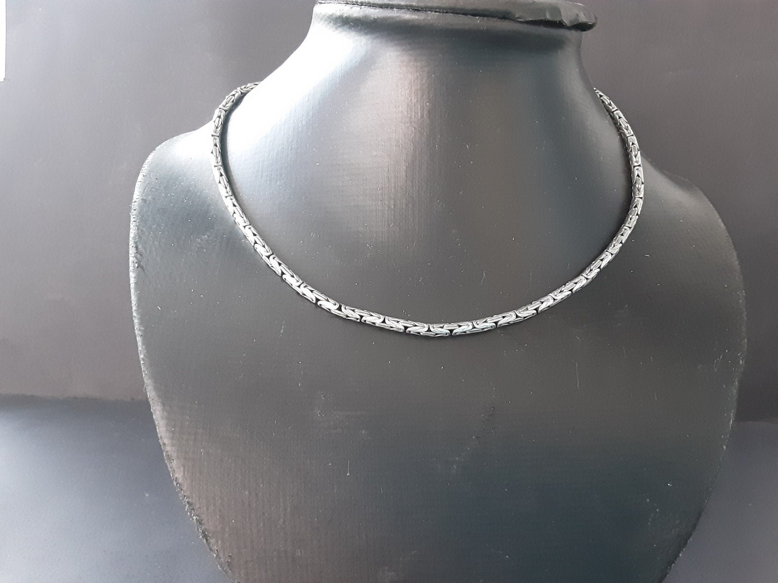 Mooie zware gedecoreerde zilveren ketting 925 - 22,21g, Sieraden, Tassen en Uiterlijk, Kettingen, Ophalen of Verzenden, Gebruikt