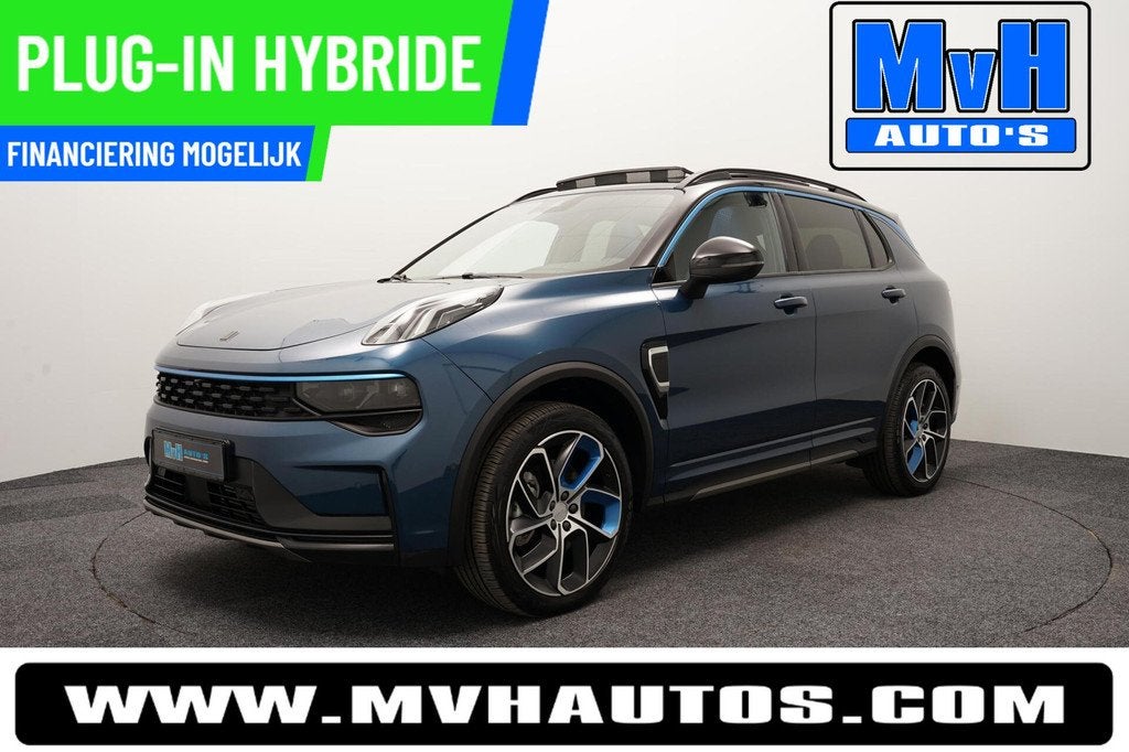 Lynk & Co 01 1.5 PHEV|ZWARTE.HEMEL|360ºCAM|PANO|262PK|SOH97, Stof, Blauw, Automatische klimaatregeling, Plug-in hybride