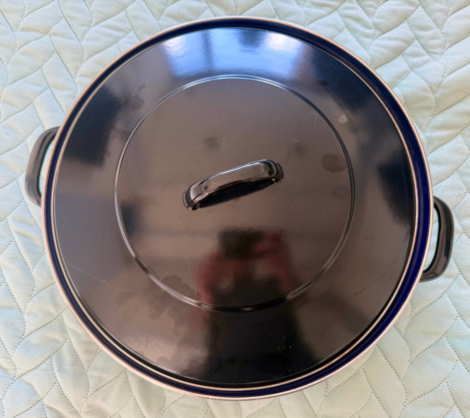 BK Fortalit emaille staal braadpan 36cm 7.5L gebruikt, Gebruikt, Braadpan, Met handvatten, BK