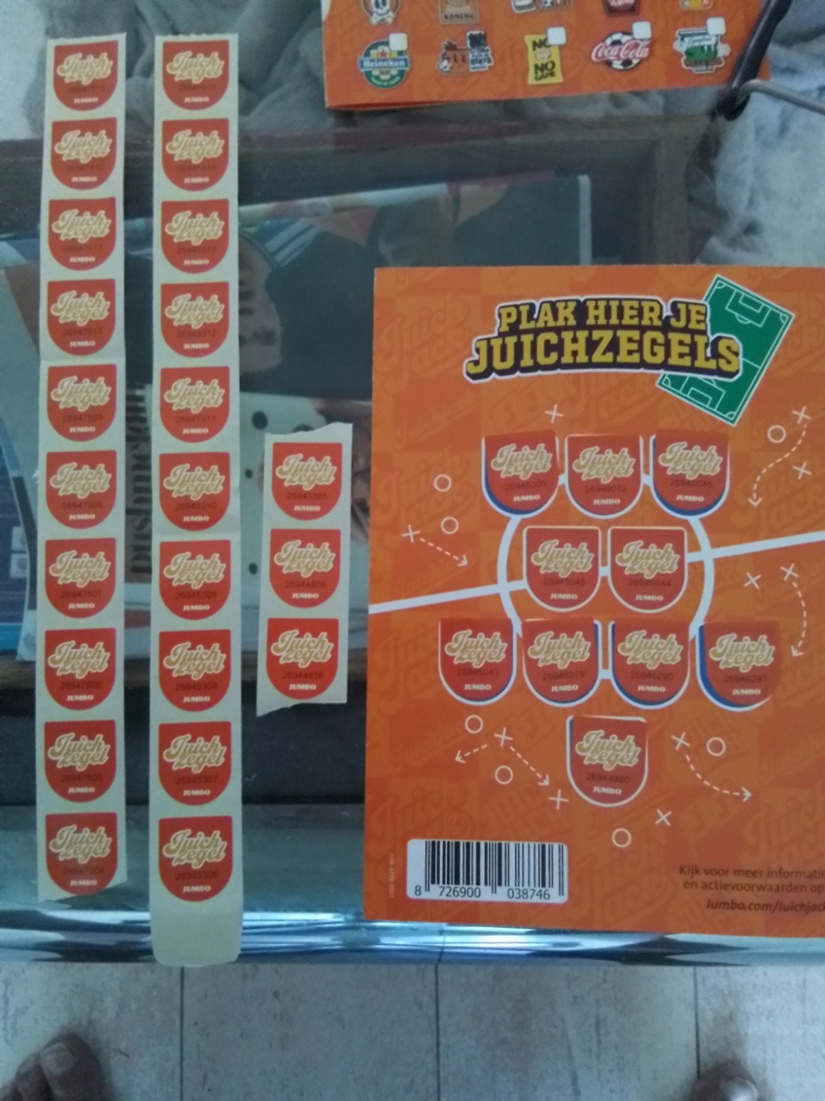 Jumbo Juichjack Voetbalplaatjes en zegels, Ophalen, Nieuw, Sport