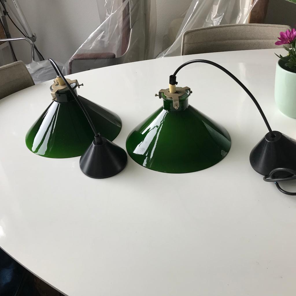 2 vintage Holmegaard P&T hanglamp lamp kelklamp retro, Huis en Inrichting, Ophalen, Nvt, Nvt, Nvt