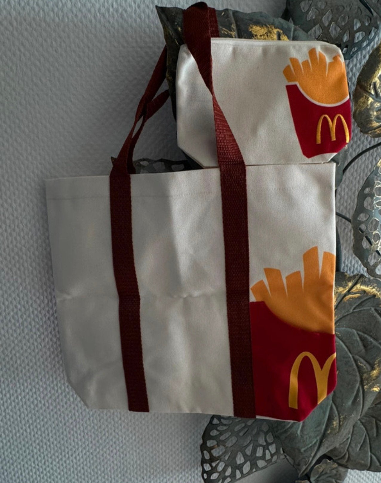 Mcdonald’s Tote Bag + Toilettasje, 30 cm of meer, Minder dan 40 cm, Ophalen of Verzenden, Rood