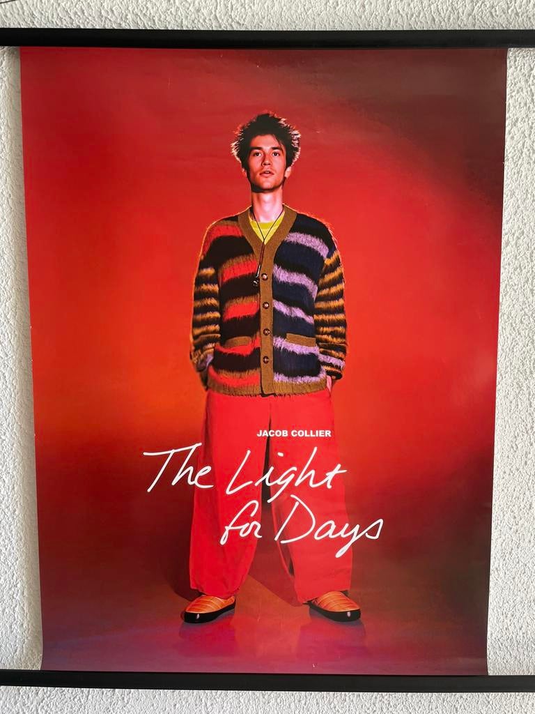 Poster ‘’ Jacob Collier ‘’ 50x70 cm, Ophalen of Verzenden, Zo goed als nieuw, Poster, Artwork of Schilderij
