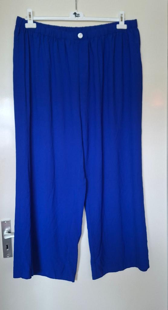 70 .. Nieuwe kobaltblauwe broek maat 54, Ophalen of Verzenden, Nieuw, Zwart, Broek of Spijkerbroek