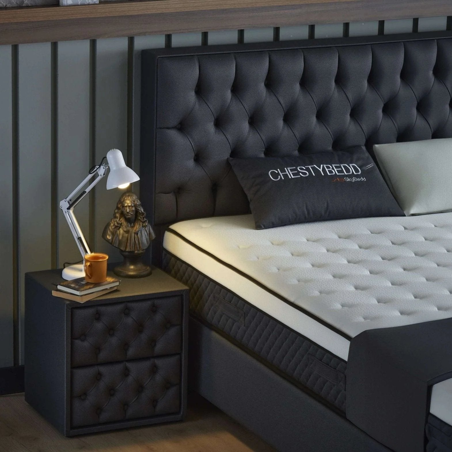 Nieuw 2 stuks Nachtkastjes met Lades - Skybedd chestybedd, Overige materialen, Minder dan 45 cm, Nieuw, Ophalen of Verzenden
