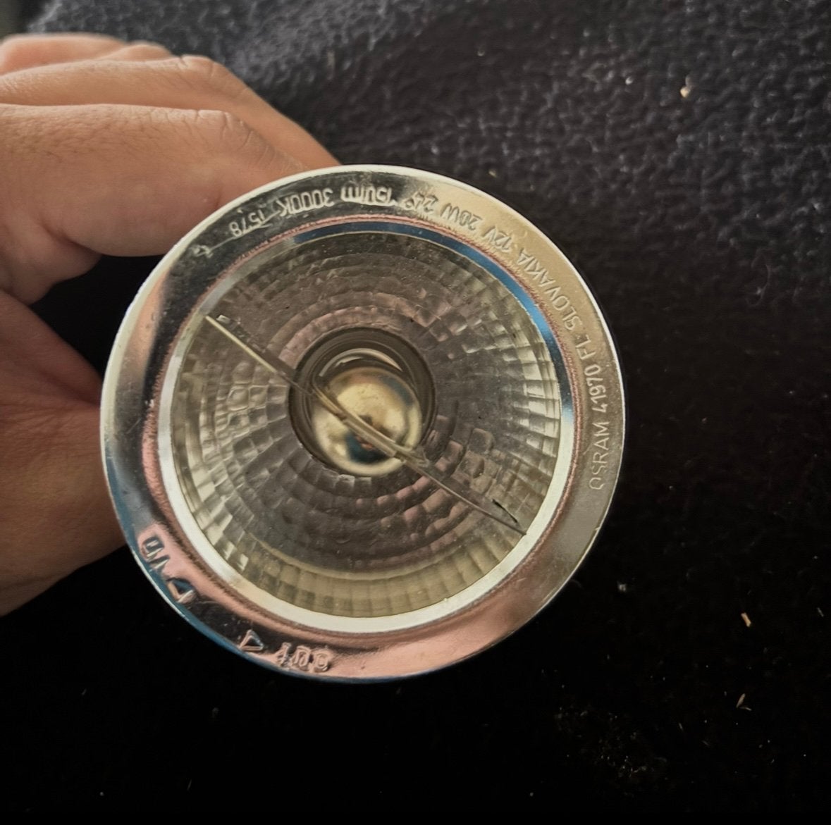 12x OSRAM Halospot 70 41990 FL 50W 12V BA15d 24 AR70, Ophalen of Verzenden, Gebruikt