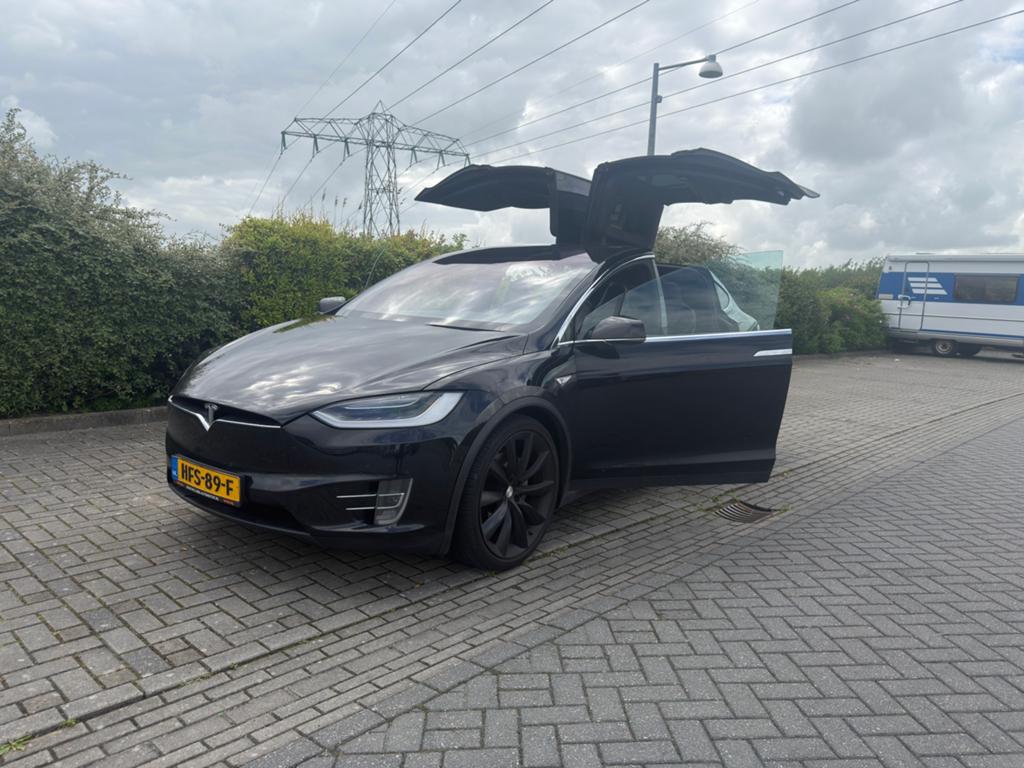 Tesla Model X 90D Levenslang Gratis Supercharge 7Pers 428PK, Automaat, Model X, Zwart, 2374 kg