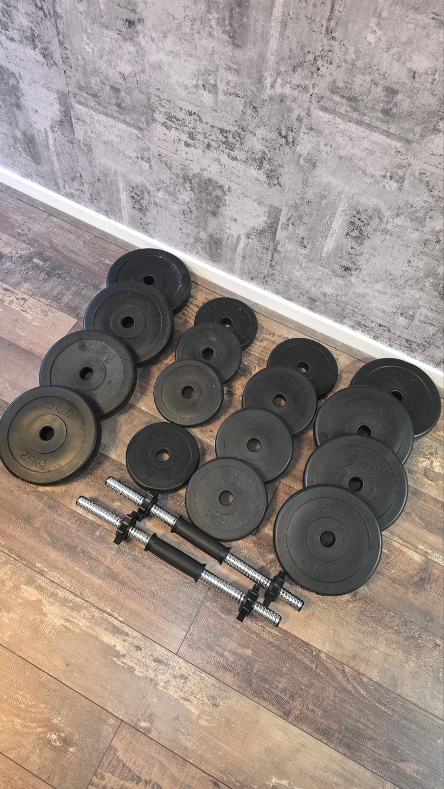 virtufit (dumbels set totaal 29 kilo), Sport en Fitness, Fitnessmaterialen, Ophalen, Zo goed als nieuw, Dumbbell