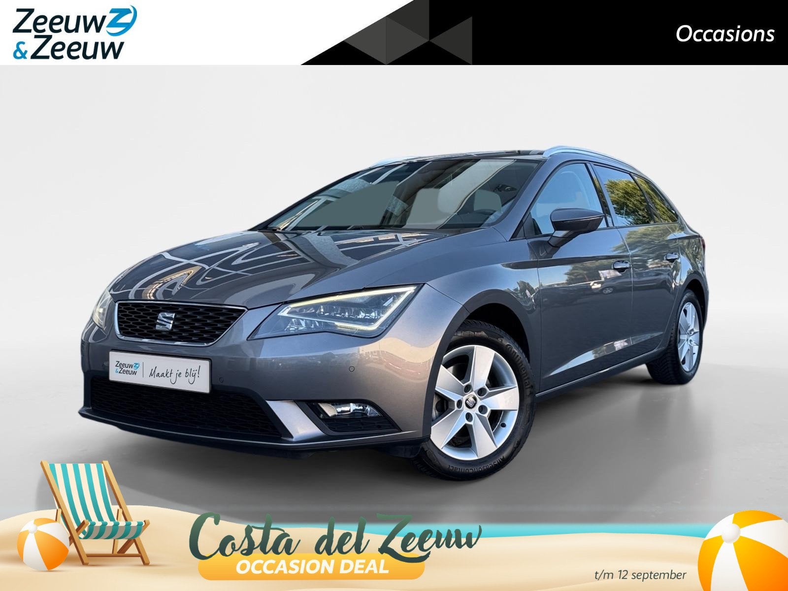 SEAT Leon ST 1.2 TSI Style First Edition | AUTOMAAT | TREKHA, Gebruikt, Zwart, 4 cilinders, Leon