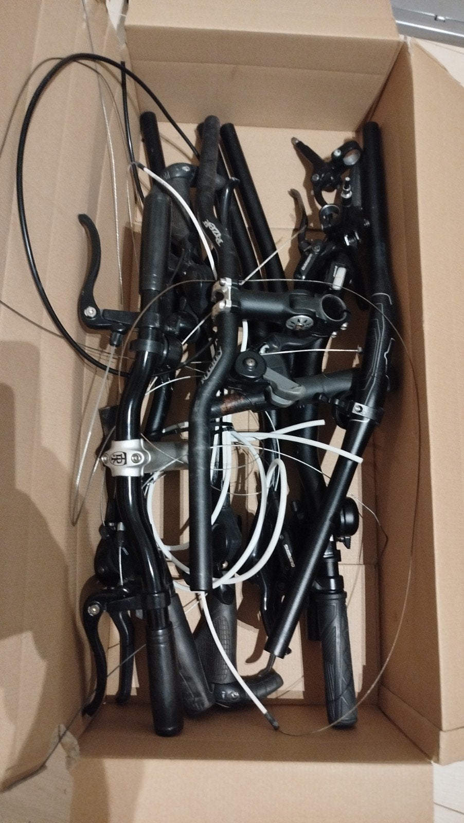 mountainbike onderdelen, sturen, remmen, shifters, Ophalen, Remmen, Gebruikt, Aluminium