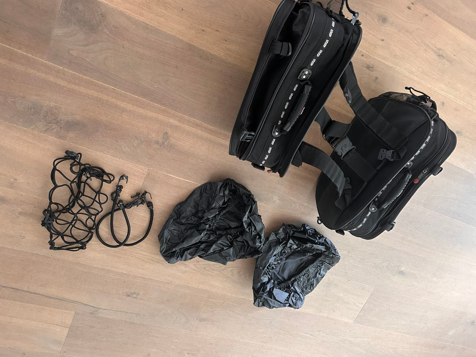 Givi motortassen zadeltas tas motor regenhoes, Ophalen of Verzenden, Gebruikt