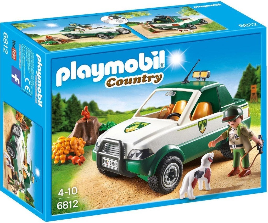 Playmobil 6812–Terreinwagen met boswachter–Compleet met doos, Complete set, Ophalen of Verzenden, Zo goed als nieuw, Country