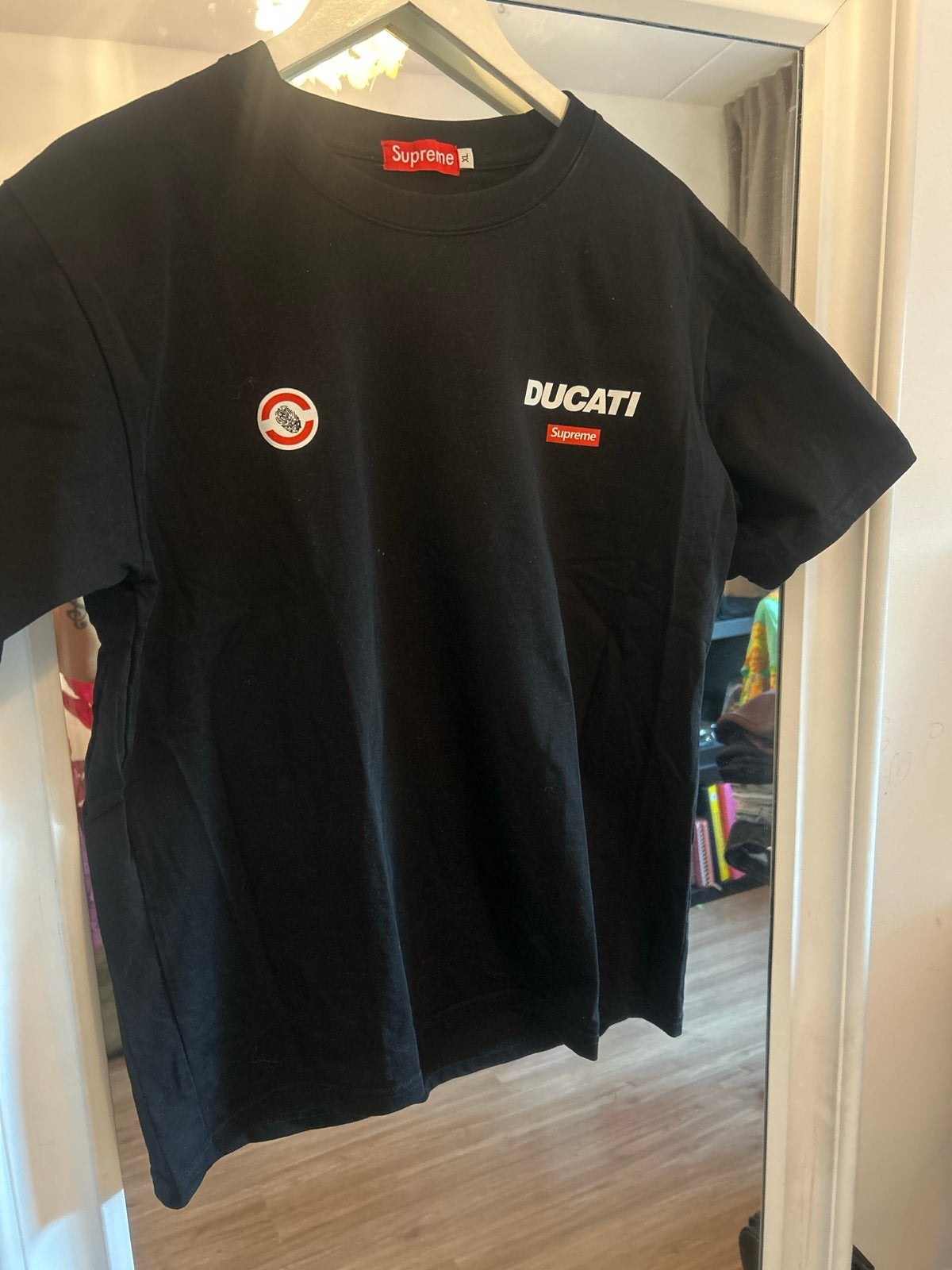 Tshirt, Ophalen of Verzenden, Zo goed als nieuw, Maat 52/54 (L), Zwart