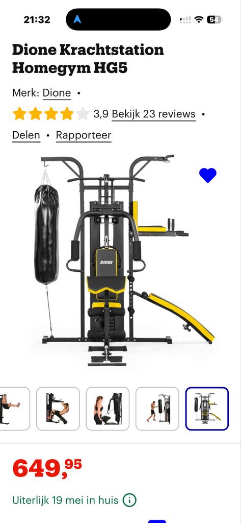 Compleet Fitnessapparaat met bokszak en krachttraining, Ophalen, Krachtstation, Armen, Zo goed als nieuw