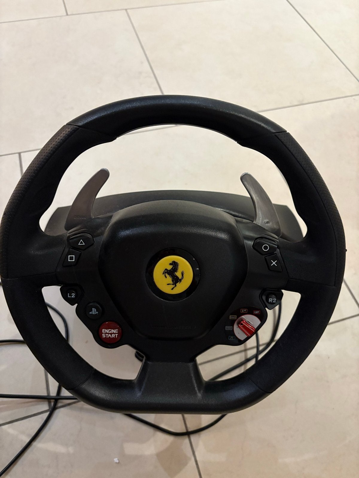 Thrustmaster T80 RW Ferrari 488 GTB Racestuur, Racestuur, Zo goed als nieuw, Thrustmaster, Verstelbaar