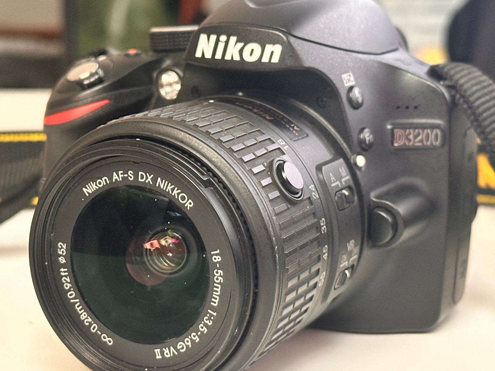 Nikon D3200 Spiegelreflexcamera met AF-S DX Nikkor 18-55mm l, Spiegelreflex, Beeldstabilisatie, Ophalen of Verzenden, Zo goed als nieuw