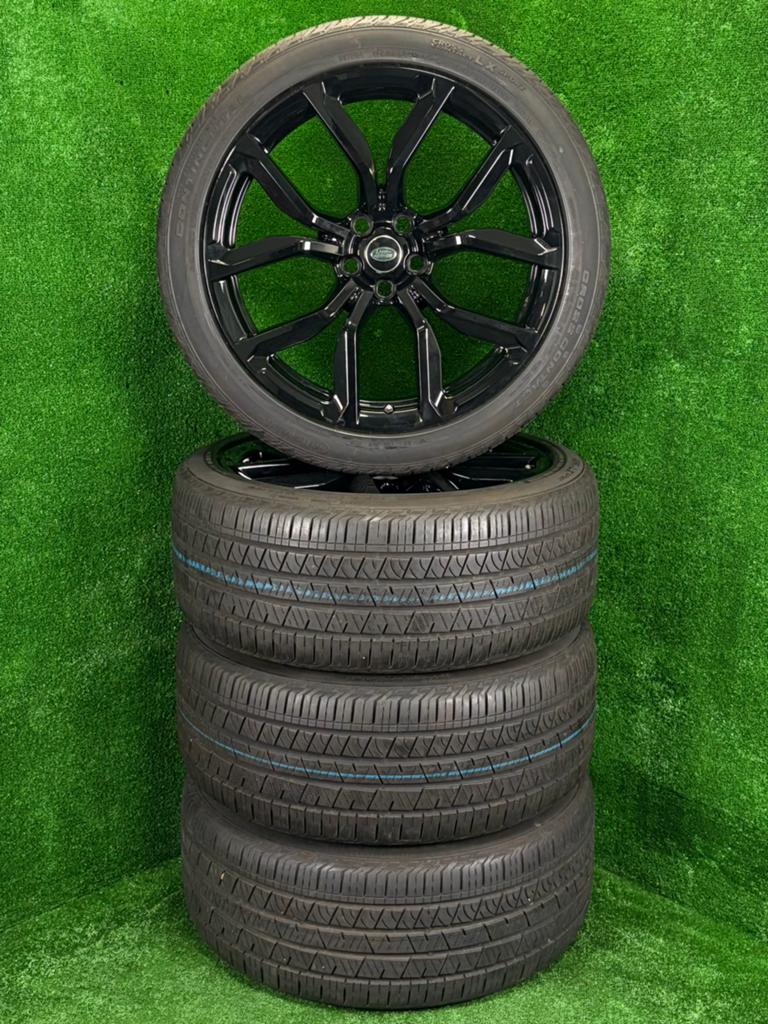 Originele 22 inch Range Rover Sport SVR velgen met banden, Land Rover, Gebruikt, 275 mm, Overige maten