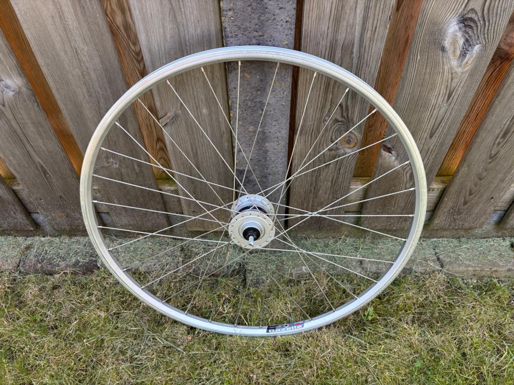 Gazelle Vision Voorwiel 28” met Shimano Naafdynamo, Fietsen en Brommers, Gebruikt, Aluminium, Stadsfiets, Ophalen